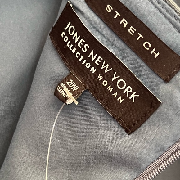 NEW Jones New York Cotton Faille Skirt Slate Blue - Picture 5 of 11